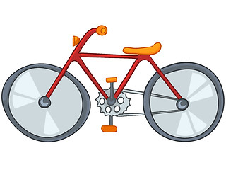 Image showing Cartoon Bicycle