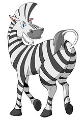 Image showing Cartoon Character Zebra