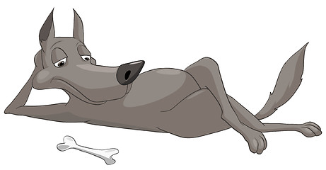 Image showing Cartoon Character Wolf