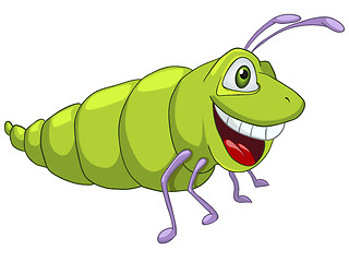 Image showing Cartoon Character Caterpillar