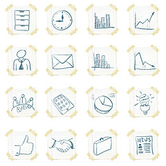 Image showing Sticker Icon Set