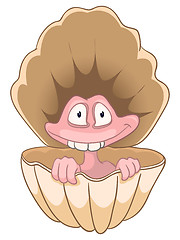 Image showing Cartoon Character Oyster