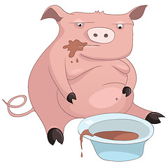 Image showing Cartoon Character Pig