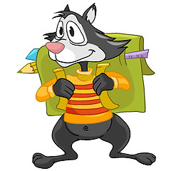 Image showing Cartoon Character Raccoon