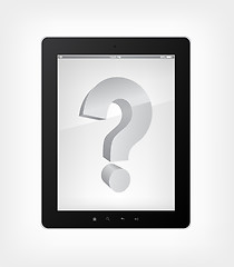 Image showing Tablet PC Question Concept