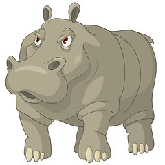 Image showing Cartoon Character Hippopotamus