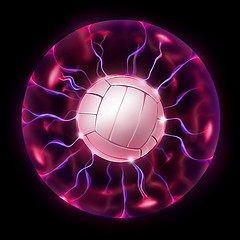 Image showing Volleyball Ball Wheel