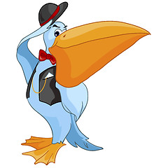 Image showing Cartoon Character Pelican