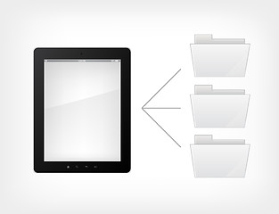 Image showing Document Concept. Tablet PC