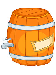 Image showing Cartoon Home Kitchen Barrel