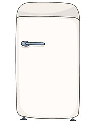 Image showing Cartoon Home Kitchen Refrigerator