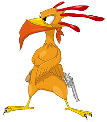 Image showing Cartoon Character Bird Gangster