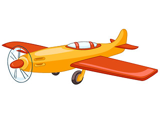 Image showing Cartoon Airplane