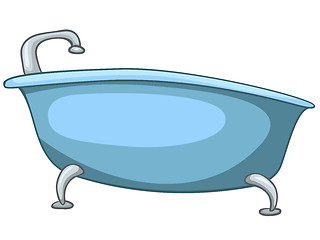 Image showing Cartoon Home Washroom Tub