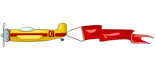 Image showing Cartoon Airplane