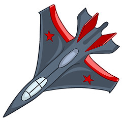 Image showing Cartoon Airplane