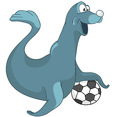 Image showing Cartoon Character Seal