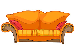 Image showing Cartoon Home Furniture Sofa