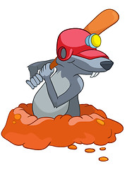 Image showing Cartoon Character Mole