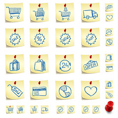 Image showing Sticker Icon Set