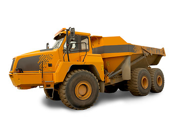 Image showing Isolated dump truck