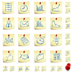 Image showing Sticker Icon Set