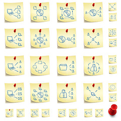 Image showing Sticker Icon Set