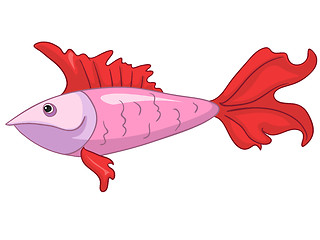 Image showing Cartoon Character Fish