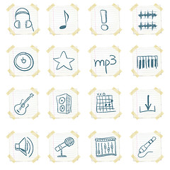 Image showing Sticker Icon Set