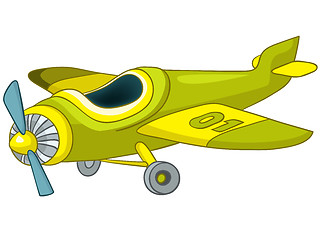 Image showing Cartoon Airplane