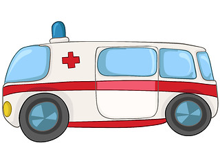 Image showing Cartoon Emergency Car