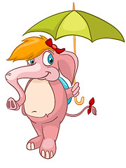 Image showing Cartoon Character Elephant