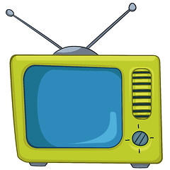 Image showing Cartoon Appliences Old TV