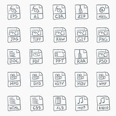 Image showing Sketch Icon Set