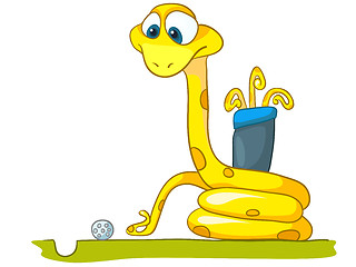 Image showing Cartoon Character Snake