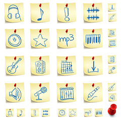 Image showing Sticker Icon Set