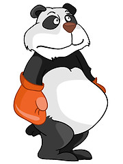 Image showing Cartoon Character Panda Boxer
