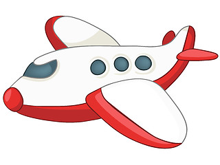 Image showing Cartoon Airplane