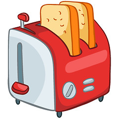 Image showing Cartoon Home Kitchen Toaster