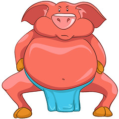 Image showing Cartoon Character Pig