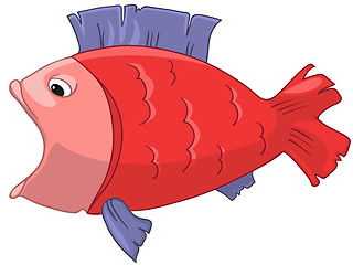 Image showing Cartoon Character Fish