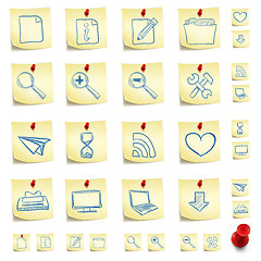 Image showing Sticker Icon Set