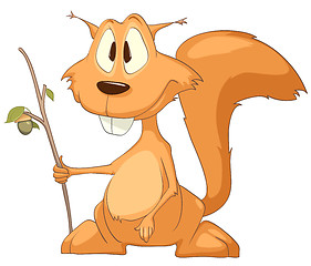 Image showing Cartoon Character Squirrel