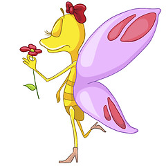 Image showing Cartoon Character Butterfly