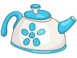 Image showing Cartoon Home Kitchen Kettle