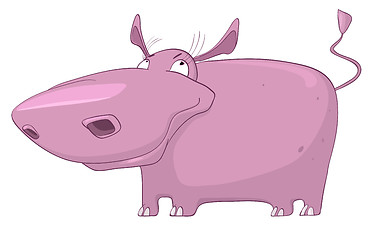 Image showing Cartoon Character Hippopotamus