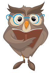Image showing Cartoon Character Funny Owl