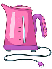 Image showing Cartoon Home Kitchen Kettle