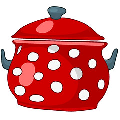 Image showing Cartoon Home Kitchen Pot