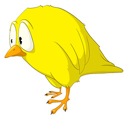 Image showing Cartoon Character Melancholy Bird